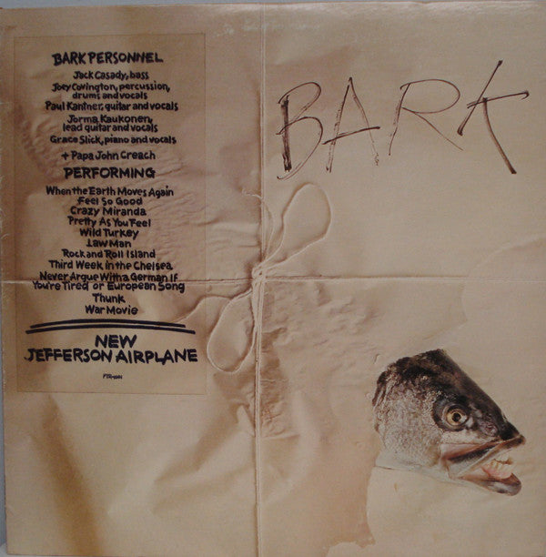 Jefferson Airplane : Bark (LP, Album, RP, Roc)