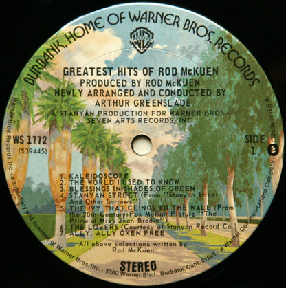 Rod McKuen : Greatest Hits Of Rod McKuen (LP, Album, Comp, RE)