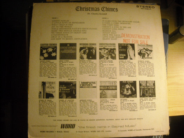 Dr. Charles S. Kendall : Christmas Chimes (LP, Album)