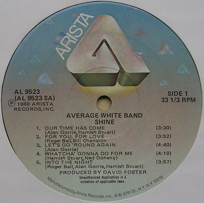 Average White Band : Shine (LP, Album)