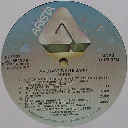 Average White Band : Shine (LP, Album)