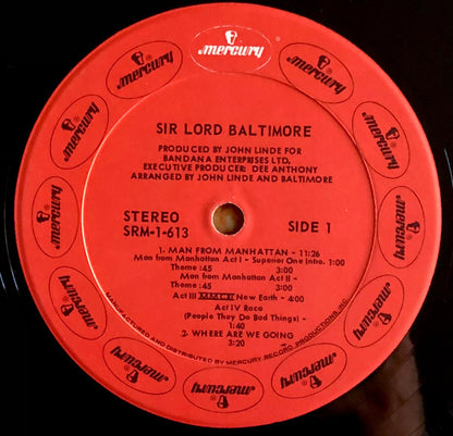 Sir Lord Baltimore : Sir Lord Baltimore (LP, Album, Uni)