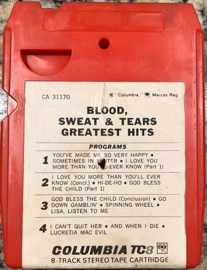 Blood, Sweat And Tears : Blood, Sweat & Tears Greatest Hits (8-Trk, Comp, Red)