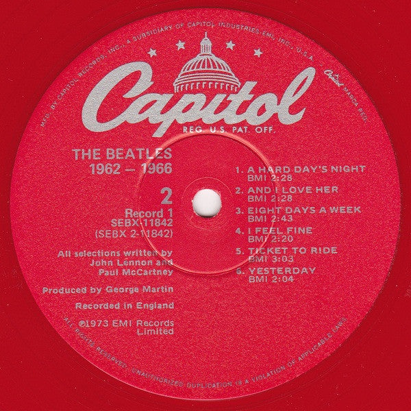 The Beatles : 1962-1966 (2xLP, Comp, Ltd, RE, Red)