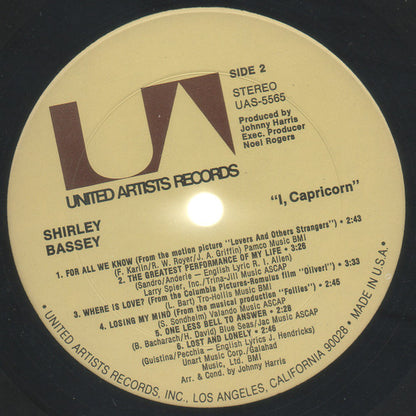 Shirley Bassey : I, Capricorn (LP, Album, Pit)