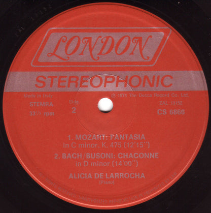 Alicia De Larrocha : Mostly Mozart (4xLP, Comp + Box)