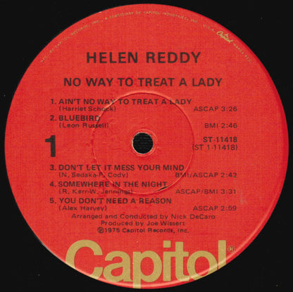 Helen Reddy : No Way To Treat A Lady (LP, Album, Win)