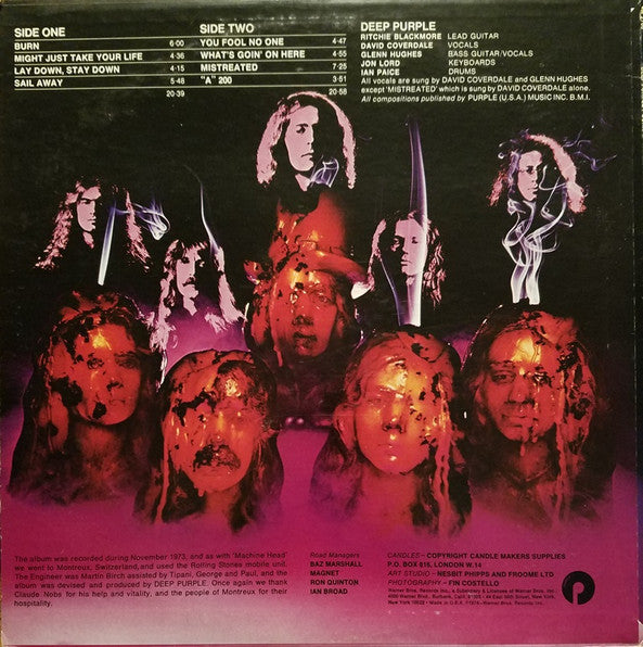 Buy Deep Purple : Burn (LP, Album, RP, Jac) Online for a great