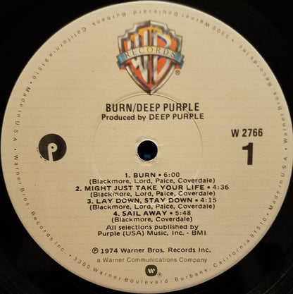 Deep Purple : Burn (LP, Album, RP, Jac)