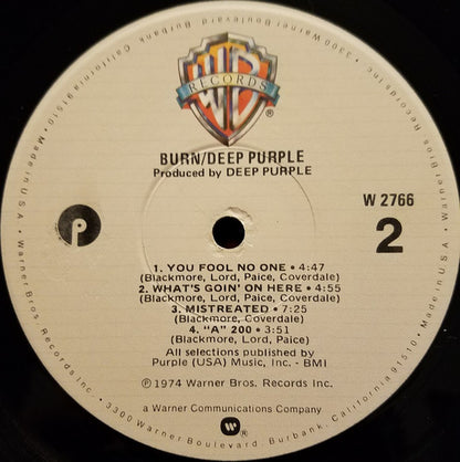 Deep Purple : Burn (LP, Album, RP, Jac)