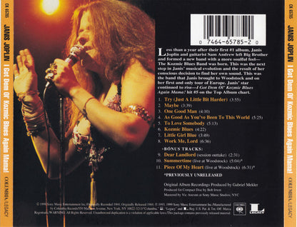 Janis Joplin : I Got Dem Ol' Kozmic Blues Again Mama! (CD, Album, RE, RM)