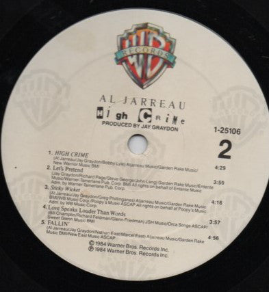 Al Jarreau : High Crime (LP, Album)