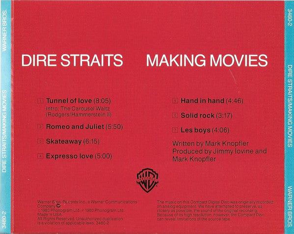 Dire Straits : Making Movies (CD, Album, RE)