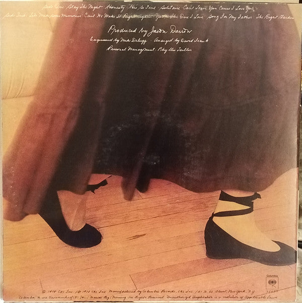Jane Olivor : Stay The Night (LP, Album, San)