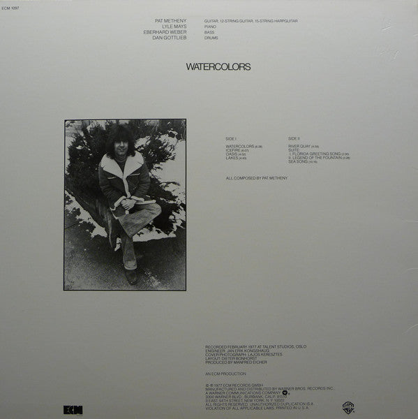 Pat Metheny : Watercolors (LP, Album, RE, Wak)