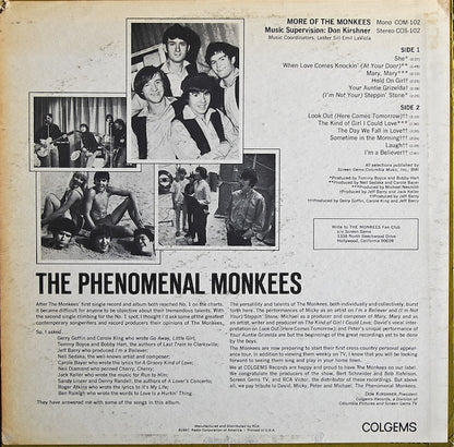 The Monkees : More Of The Monkees (LP, Album)
