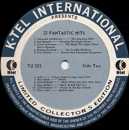 Various : Fantastic 22 Original Hits 22 Original Stars (LP, Comp, Ltd, Son)