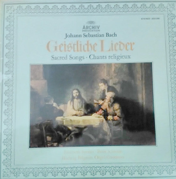 Johann Sebastian Bach / Elisabeth Speiser - Peter Schreier - Hedwig Bilgram : Geistliche Lieder (LP)