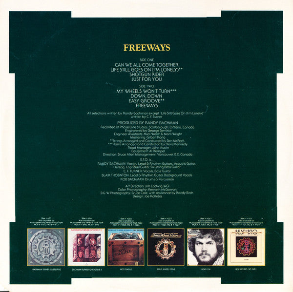 Bachman-Turner Overdrive : Freeways (LP, Album, Ter)