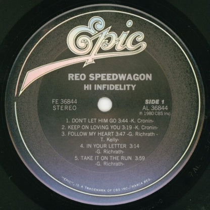 REO Speedwagon : Hi Infidelity (LP, Album)