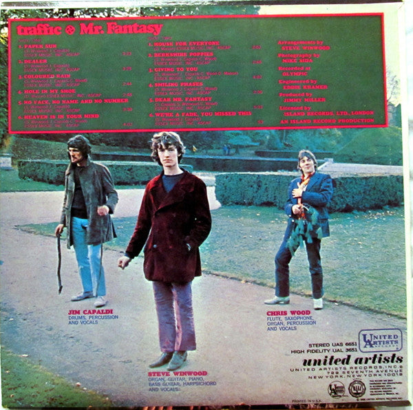 Traffic : Mr. Fantasy (LP, Album, RP, Ter)