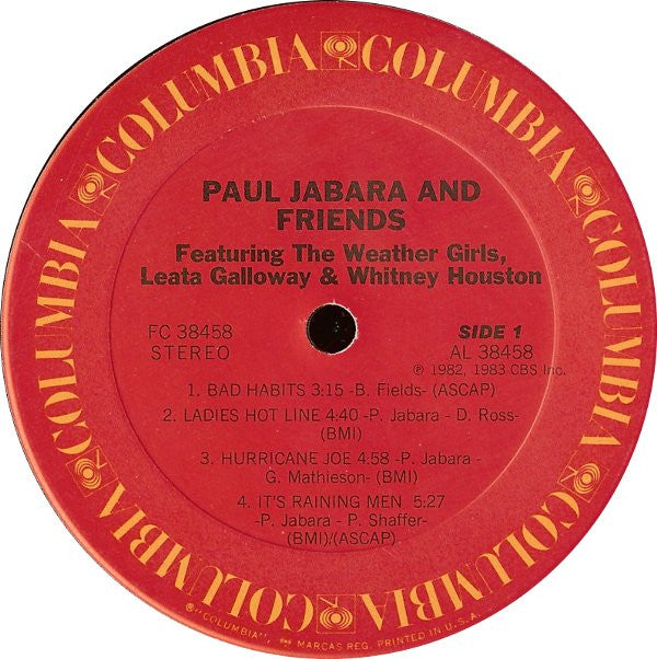 Paul Jabara : Paul Jabara And Friends (LP, Album)