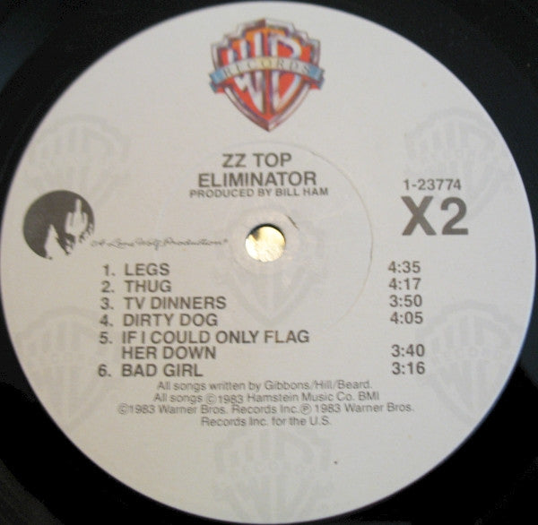 ZZ Top : Eliminator (LP, Album, Jac)