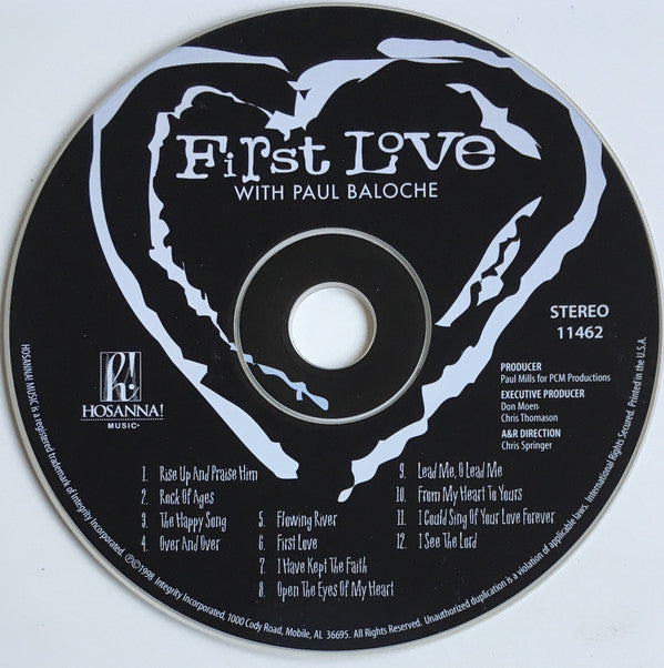 Paul Baloche : First Love (CD, Album)