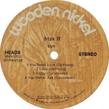 Styx : Styx II (LP, Album, RP, Hol)
