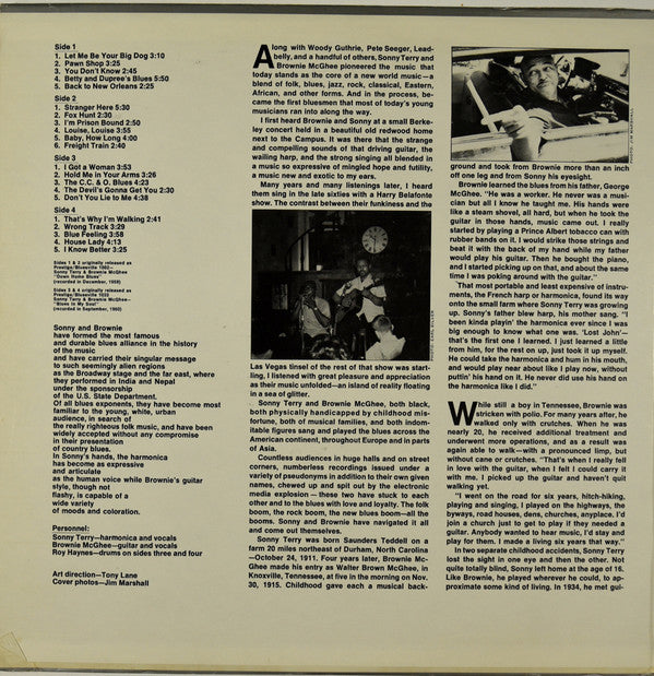 Sonny Terry & Brownie McGhee : Back To New Orleans (LP, RE + LP, RE + Comp, RE)