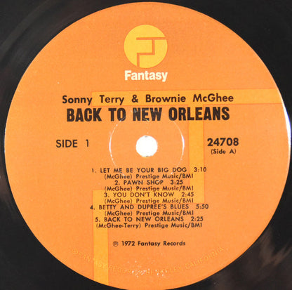 Sonny Terry & Brownie McGhee : Back To New Orleans (LP, RE + LP, RE + Comp, RE)