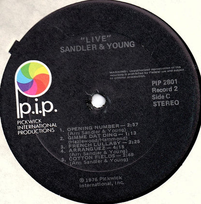 Sandler & Young : Sandler & Young Live! (2xLP, Album)