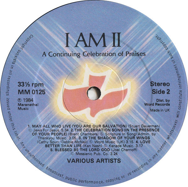 Various : I Am II: A Continuing Celebration Of Praises (LP)