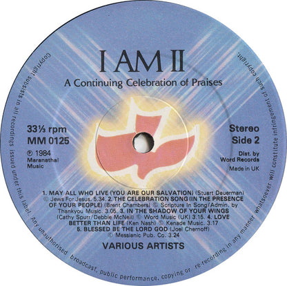Various : I Am II: A Continuing Celebration Of Praises (LP)