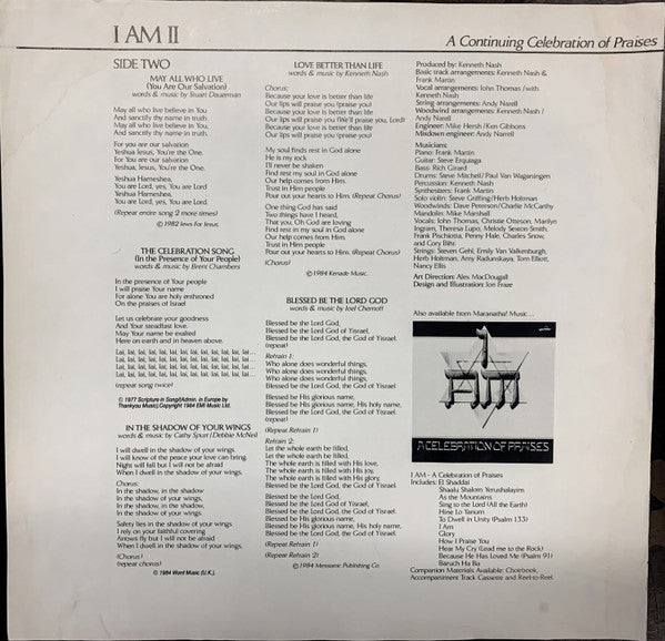 Various : I Am II: A Continuing Celebration Of Praises (LP)