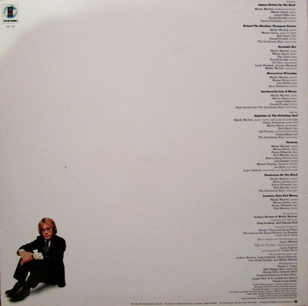 Warren Zevon : Excitable Boy (LP, Album, PRC)