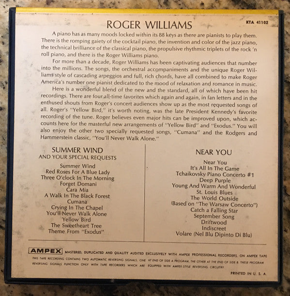 Roger Williams (2) : Summer Wind And Your Special Requests / Near You (Reel, 4tr Stereo, 7" Reel, Comp, Dou)