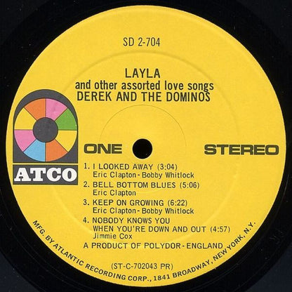 Derek & The Dominos : Layla And Other Assorted Love Songs (2xLP, Album, PR )