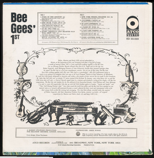 Bee Gees : Bee Gees' 1st (LP, Album)