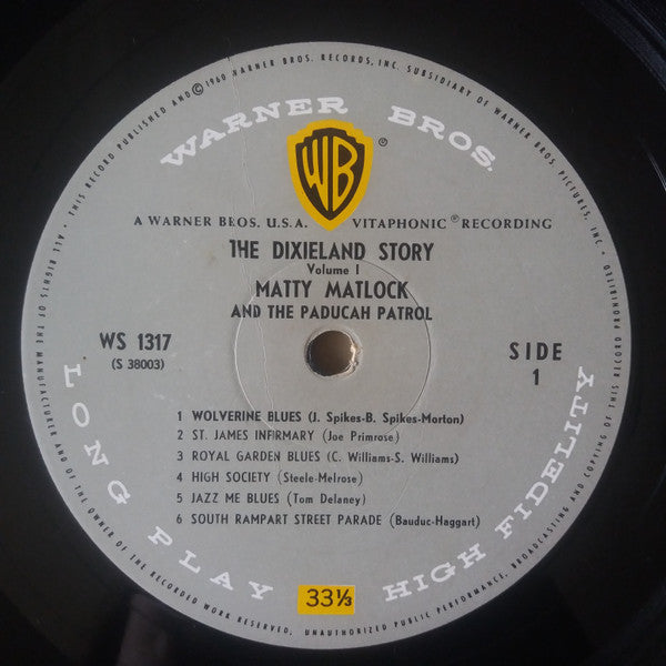 Matty Matlock And The Paducah Patrol : The Dixieland Story (LP, Album)
