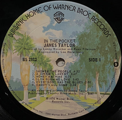 James Taylor (2) : In The Pocket (LP, Album, Ter)