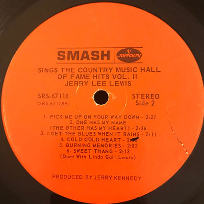 Jerry Lee Lewis : Sings The Country Music Hall Of Fame Hits Vol. 2 (LP, Ind)