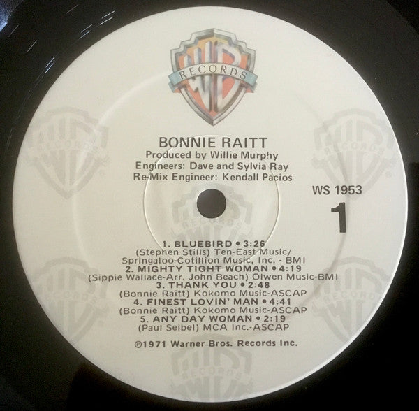 Bonnie Raitt : Bonnie Raitt (LP, Album, RE, Win)