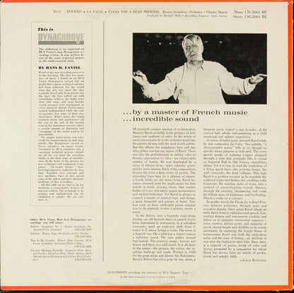 Maurice Ravel - Boston Symphony Orchestra / Charles Munch : Bolero • La Valse • Pavan For A Dead Princess (LP, Album, RE)