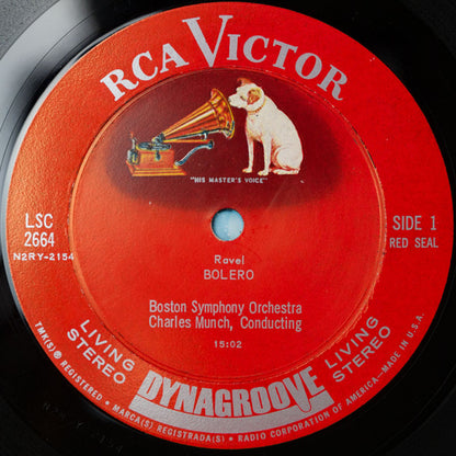 Maurice Ravel - Boston Symphony Orchestra / Charles Munch : Bolero • La Valse • Pavan For A Dead Princess (LP, Album, RE)