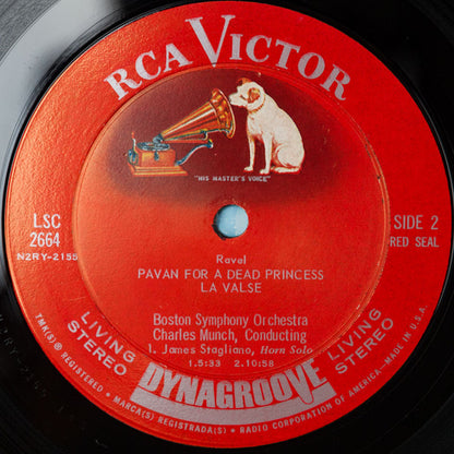 Maurice Ravel - Boston Symphony Orchestra / Charles Munch : Bolero • La Valse • Pavan For A Dead Princess (LP, Album, RE)