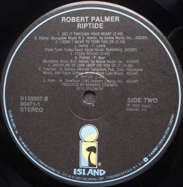 Robert Palmer : Riptide (LP, Album, Club, RCA)