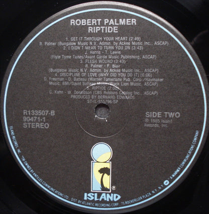 Robert Palmer : Riptide (LP, Album, Club, RCA)