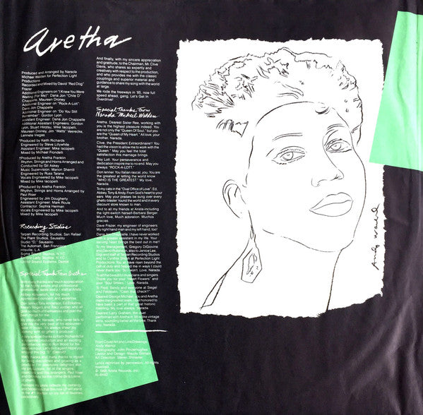 Aretha Franklin : Aretha (LP, Album, Ind)