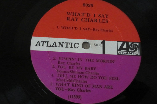 Ray Charles : What'd I Say (LP, Album, Mono, RE)